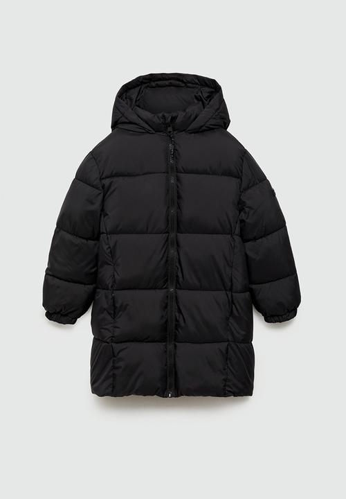 MANGO - Anorak amerlong - black