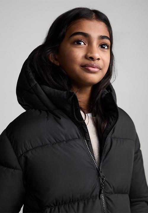 MANGO - Anorak amerlong - black