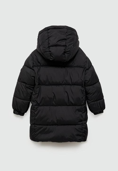MANGO - Anorak amerlong - black