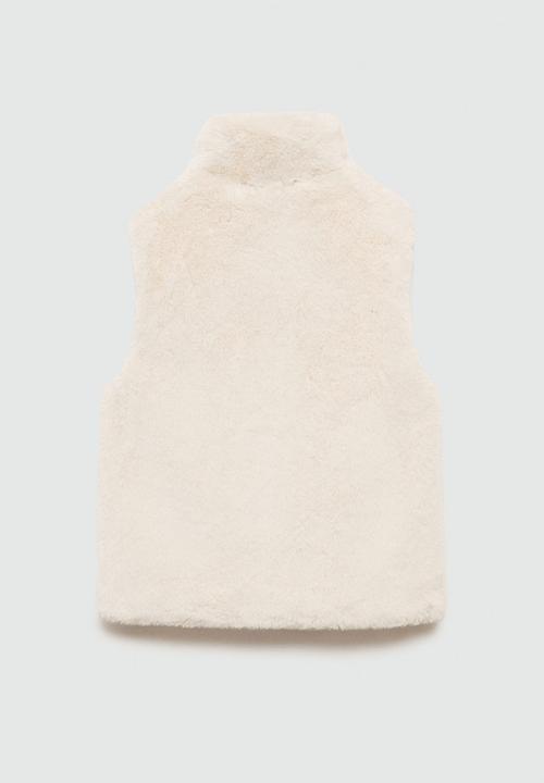 MANGO - Waistcoat canela - light beige