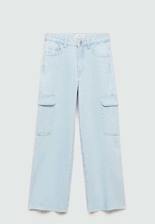 MANGO - Jeans coral - open blue