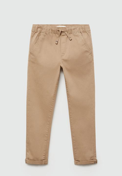 MANGO - Trousers franky7 - light pastel brown