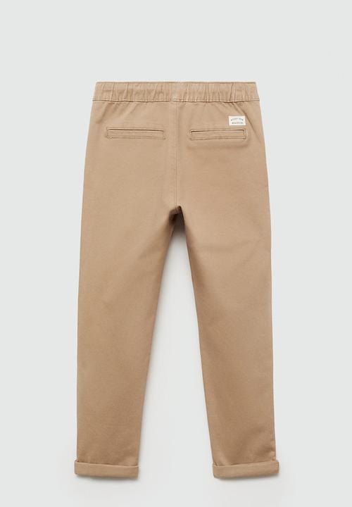 MANGO - Trousers franky7 - light pastel brown