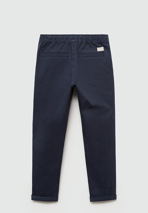 MANGO - Trousers franky7 - navy