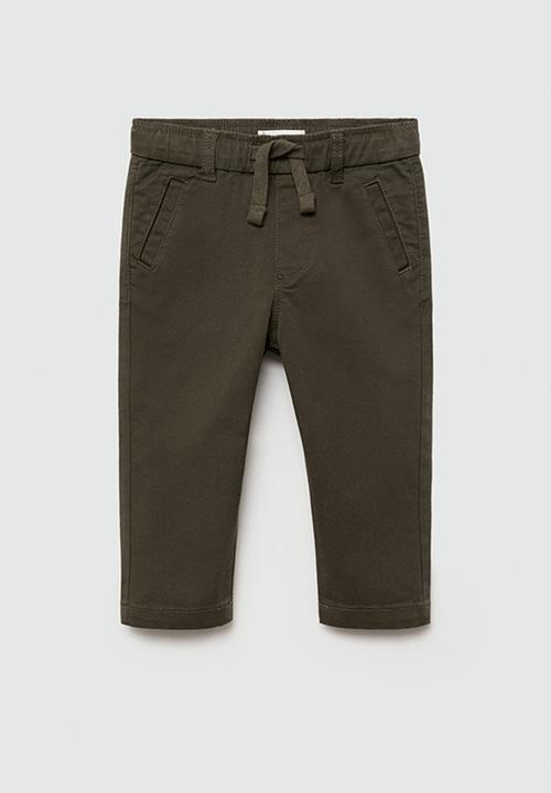 MANGO - Trousers cord7 - medium green