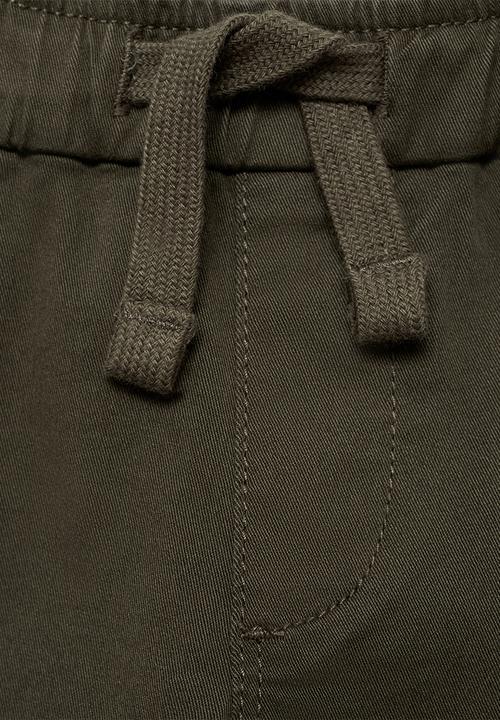 MANGO - Trousers cord7 - medium green