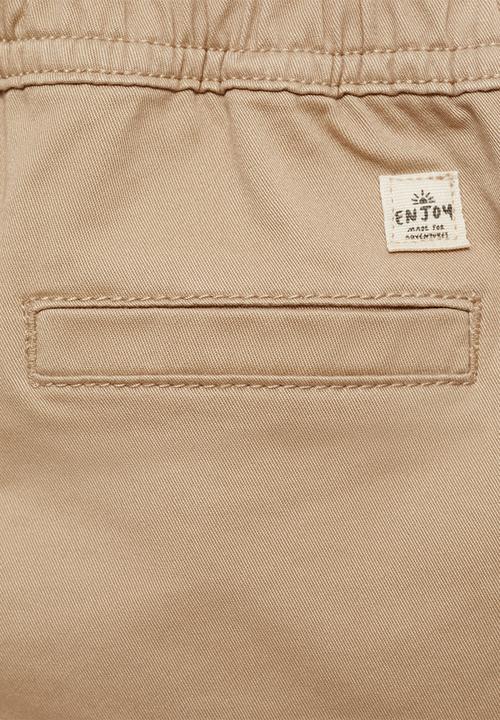 MANGO - Trousers cargob7 - light pastel brown