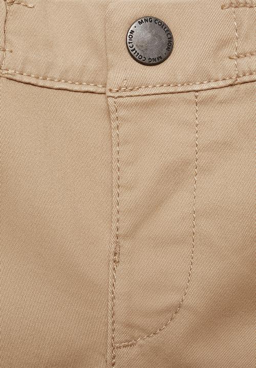 MANGO - Trousers cargob7 - light pastel brown