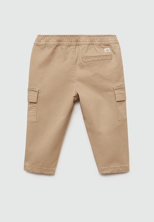 MANGO - Trousers cargob7 - light pastel brown
