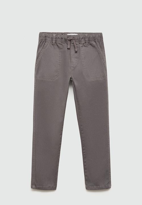MANGO - Trousers joel - charcoal