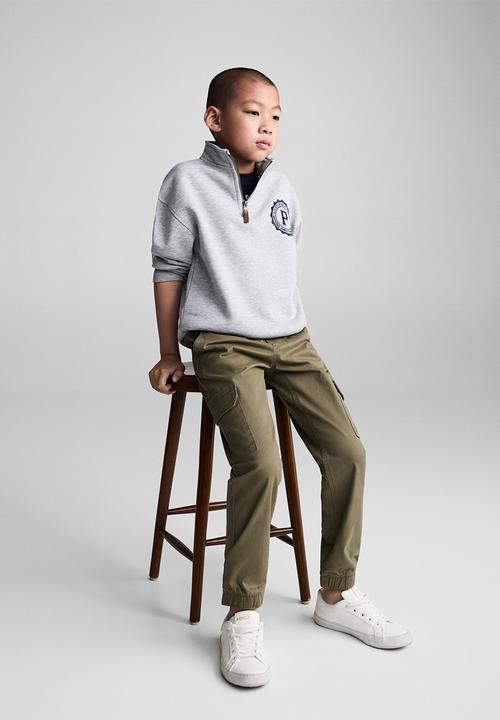 MANGO - Trousers kenia - khaki