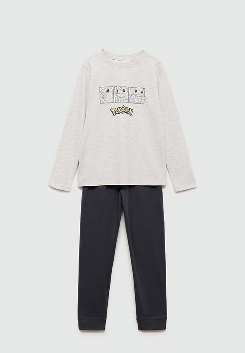 MANGO - Pijama pack pokeglow - charcoal