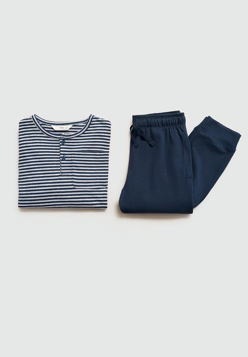 MANGO - Pijama pack toscana - navy