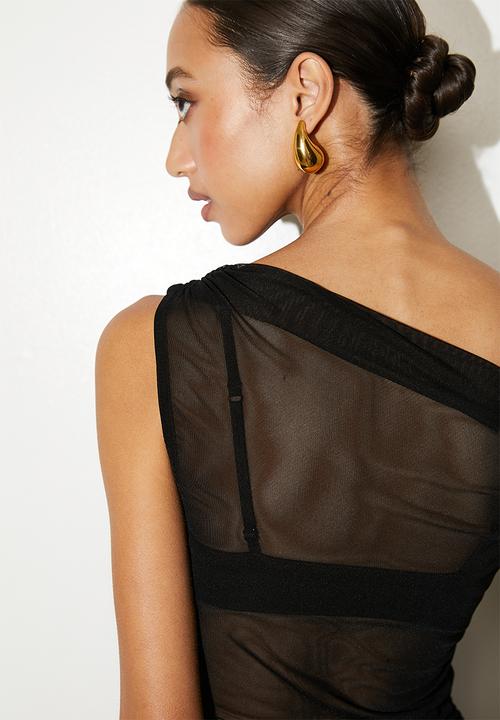 Superbalist - Asym Mesh Top - Black