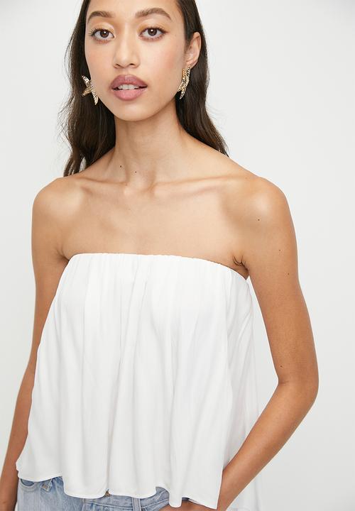 Superbalist - Hanky bandeau shell - white