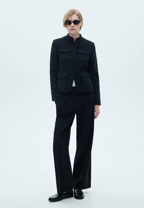 MANGO - Trousers Gera - Black