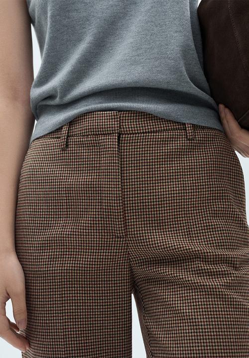 MANGO - Trousers Warm - Dark Red