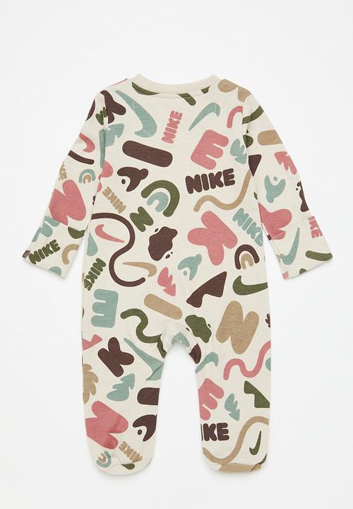 Nike - Nike play footed babygrow - pale ivory heather