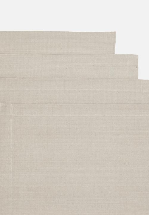 Excellent Houseware - Amani placemat set - taupe