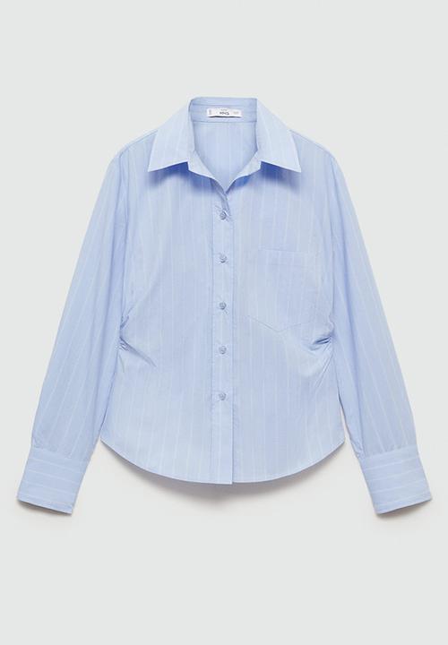 MANGO - Shirt Fru -  Light Pastel Blue