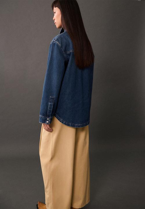 MANGO - Overshirt Camilla  - Open Blue