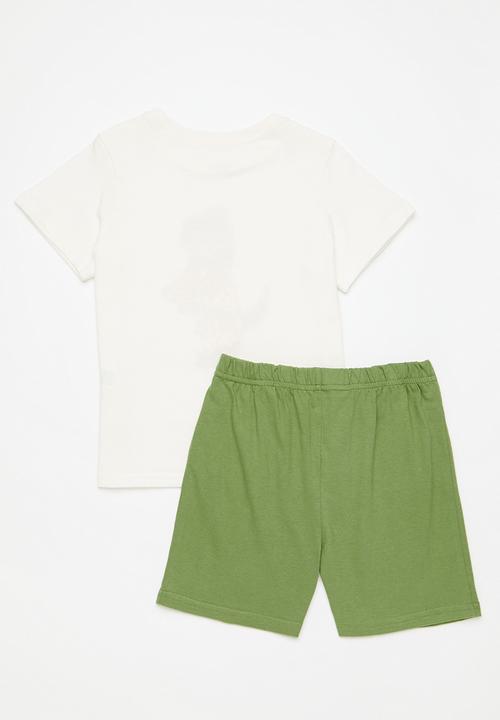 Pop Candy - Pj set - white & sage