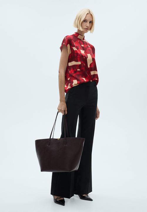 MANGO - Blouse Guillem -  Dark Red