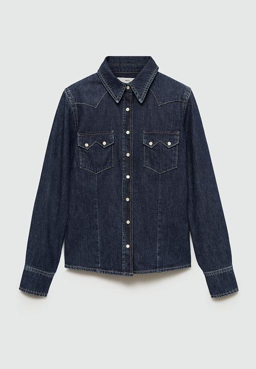 MANGO - Shirt Rodeo -  Open Blue