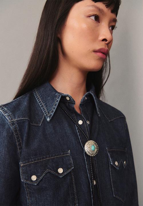 MANGO - Shirt Rodeo -  Open Blue