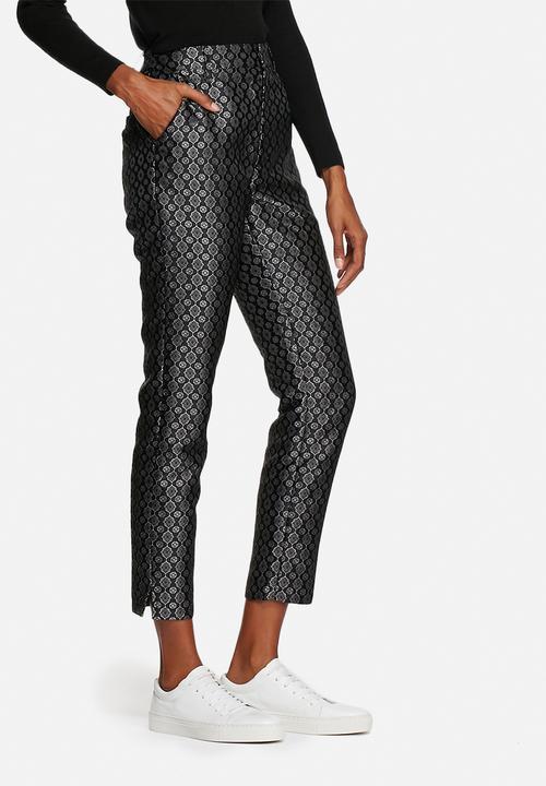 Native Youth - Metallic jacquard cigarette pant