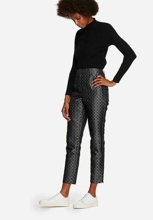 Native Youth - Metallic jacquard cigarette pant