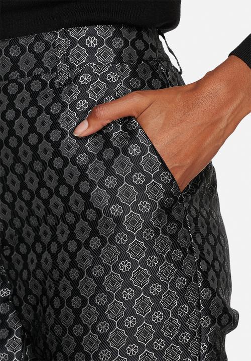 Native Youth - Metallic jacquard cigarette pant