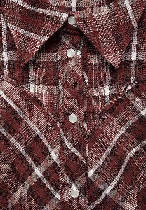 MANGO - Shirt Tejas -  Dark Red