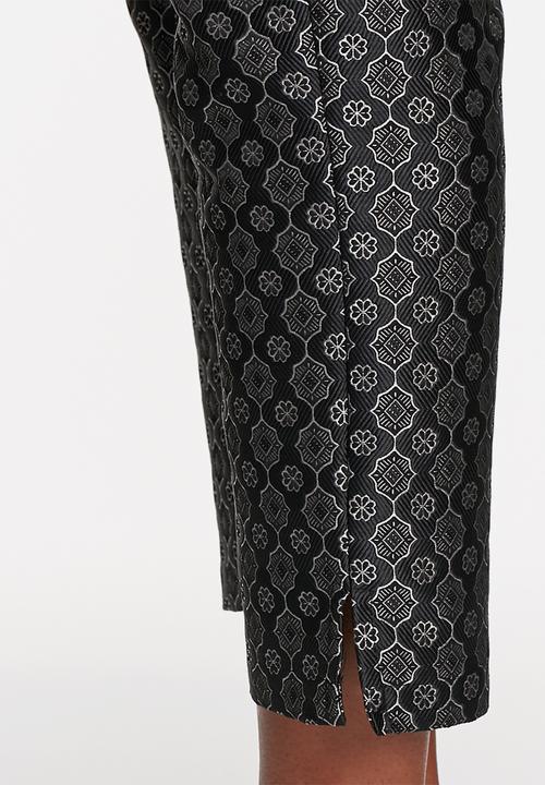 Native Youth - Metallic jacquard cigarette pant