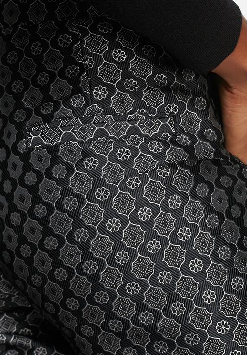 Native Youth - Metallic jacquard cigarette pant