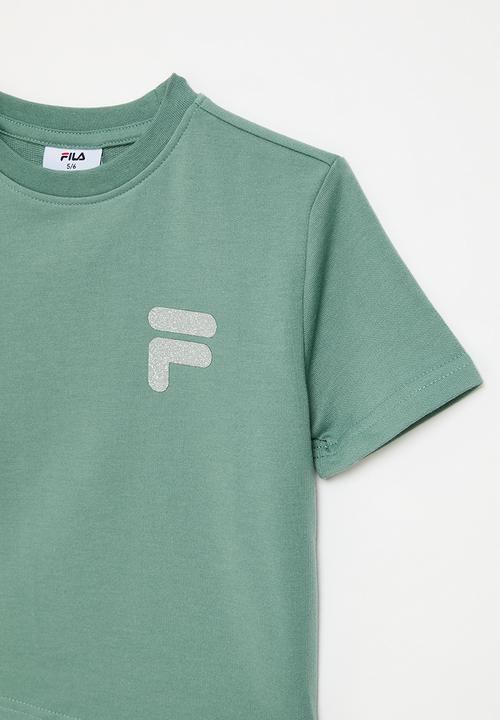FILA - Greta Crop Top-Sagebush Green