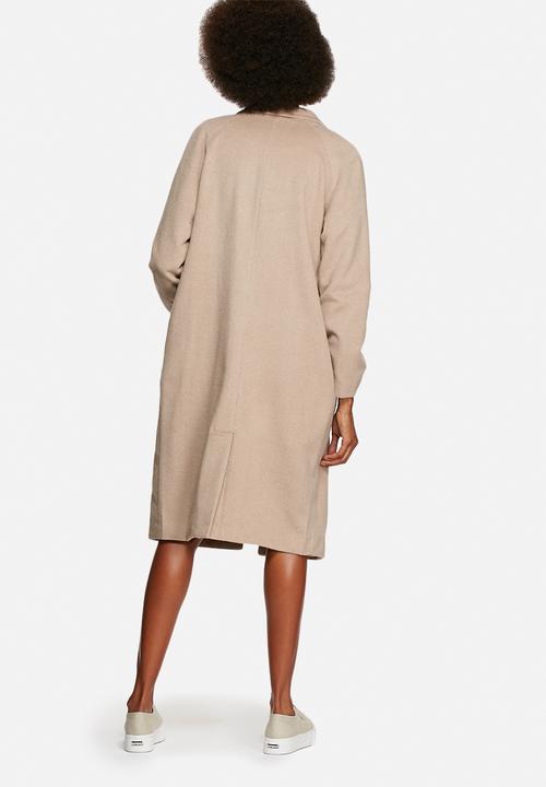 Native Youth - Longline brushed overcoat