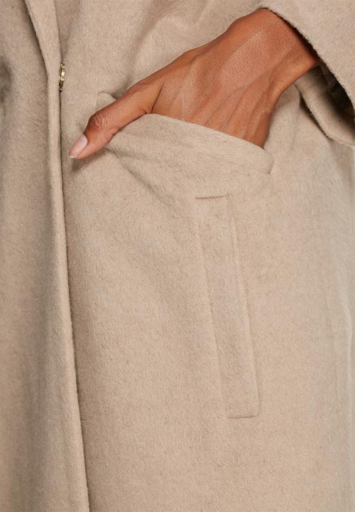 Native Youth - Longline brushed overcoat
