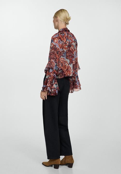 MANGO - Blouse sonja -  brown