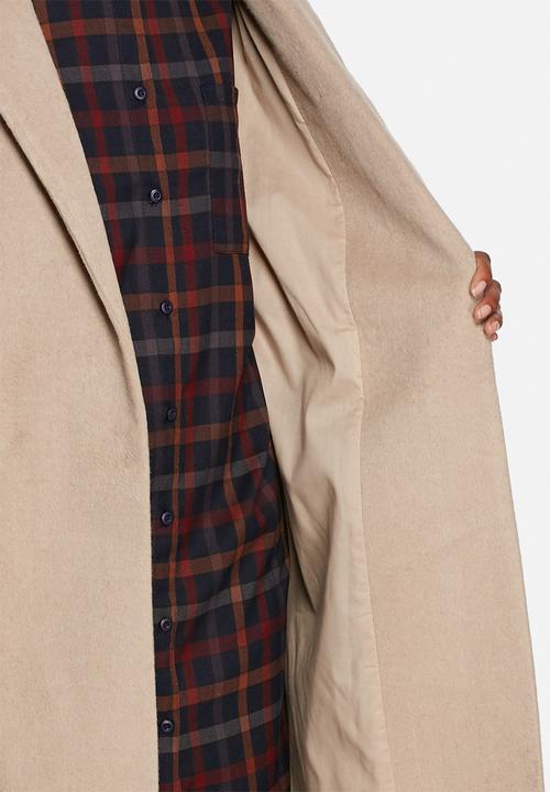 Native Youth - Longline brushed overcoat