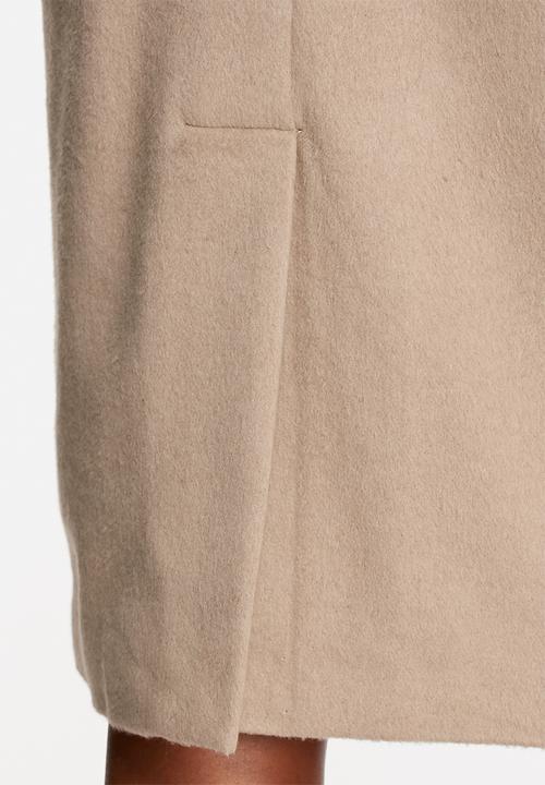 Native Youth - Longline brushed overcoat