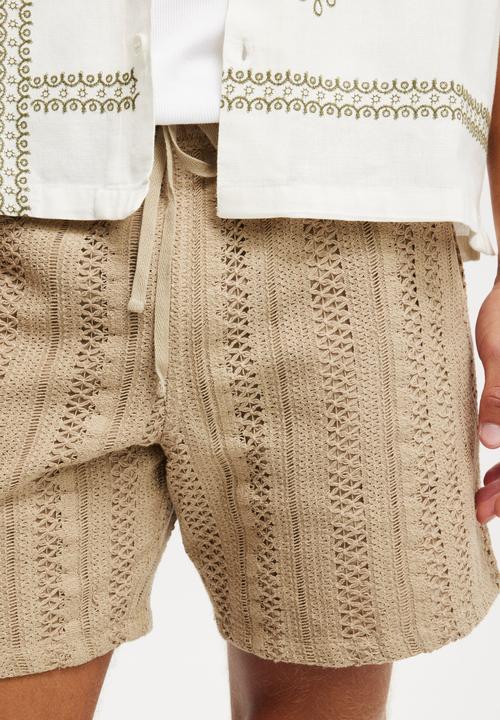 Cotton On - Easy short - taupe pattern