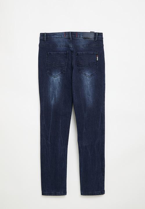 SOVIET - Boys fashion skinny denim - indigo