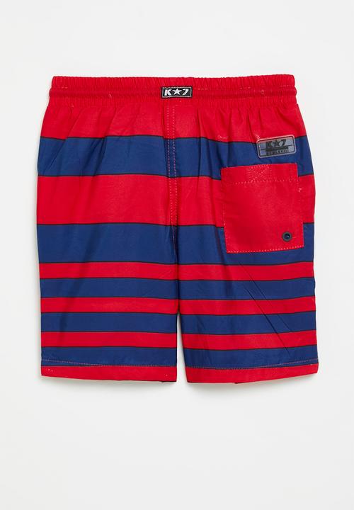 K-STAR 7 - Case boys shorts - red