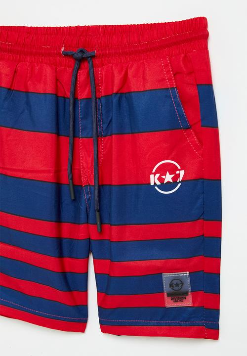 K-STAR 7 - Case boys shorts - red
