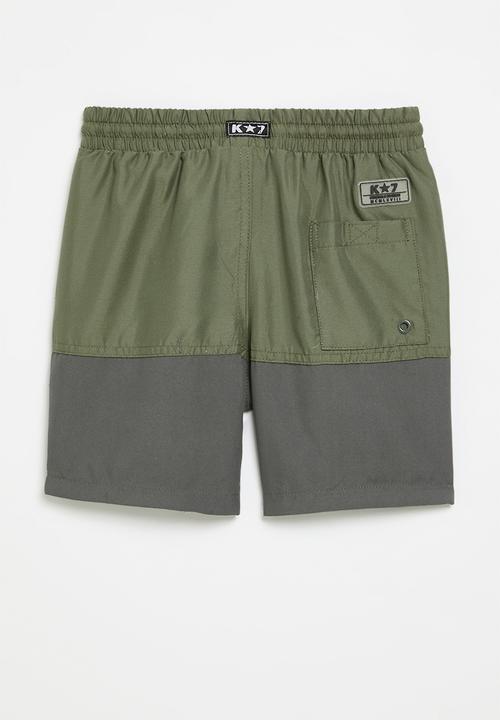 K-STAR 7 - Universe boys shorts - pebble/charcoal