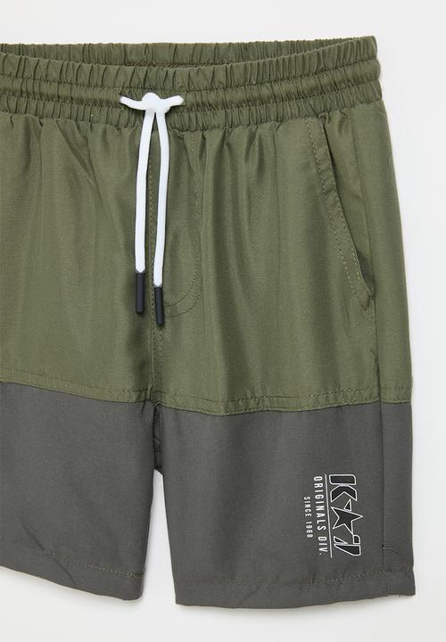 K-STAR 7 - Universe boys shorts - pebble/charcoal