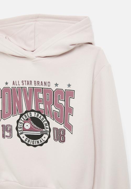 Converse - Cnvg boxy graphic hoodie - blush hush