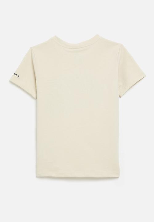 Converse - Cnvg retro sneaker gfx T-shirt - natural ivory & dark matter