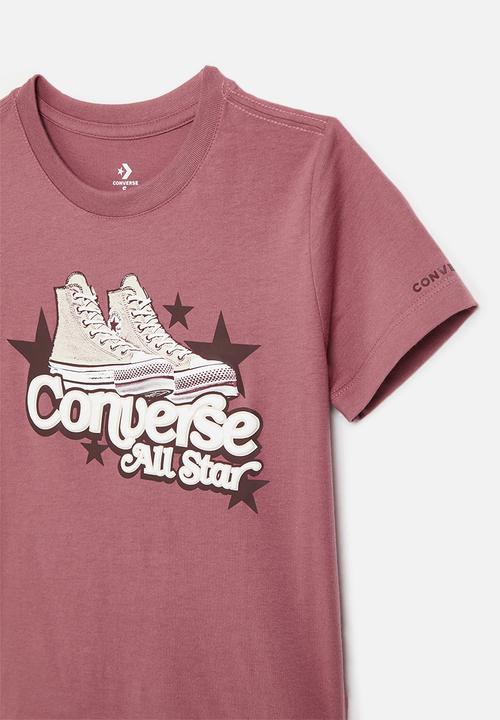 Converse - Cnvg retro sneaker gfx T-shirt - royal flushed
